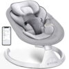 Baby Swing for Infants, Bluetooth Swing Electirc Baby Rocker Bouncer, Intelligent Auto-Sensing Swing with 5 Speed
