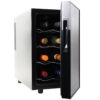 Koolatron Series 8 Bottle Wine Cooler, Black, Thermoelectric Wine Fridge, 0.8 cu. ft. (23L), Freestanding Wine Cellar, Red, White and Sparkling Wine Storage for Small Kitchen, Apartment, Condo, RV
