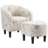 Easyfashion Chair & Ottoman Sets, Letter Print