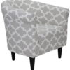 Mainstays Microfiber Bucket Accent Chair, Fynn Gray