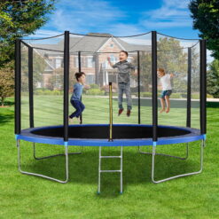 MaxKare 14 FT Trampoline for Kids Adults Max Weight 450 LBS with Recreation Trampoline Ladder & Enclosure Safety Net Provide Bounce Backyards Outdoor