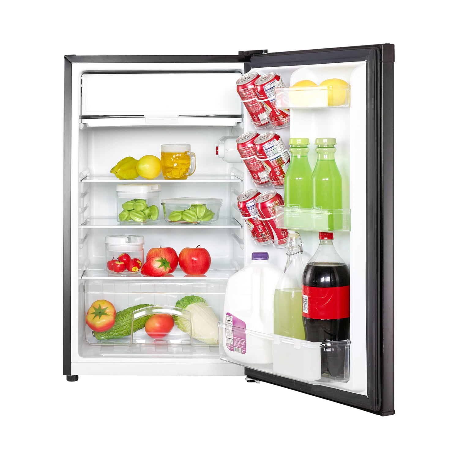 Magic Chef MCBR350B2 Compact Refrigerator with Manual Defrost, Small  Refrigerator for Compact Spaces, 3.5 Cubic Feet, Black