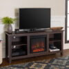 Walker Edison Traditional Fireplace TV Stand for TVs up to 64" - Espresso