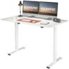 FLEXISPOT 55" x 28" Ergonomic Home Office Electric Height Adjustable Desk White Computer Standing Desk