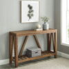 Manor Park Modern Farmhouse Console Table, Reclaimed Barnwood