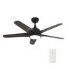 Solasta 52'' Smart Ceiling Fan with Remote, Light Kit Included, Works with Google Assistant, Amazon Alexa, and Siri Shortcuts.