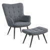 Easyfashion Chair & Ottoman Sets, Gray