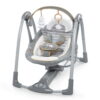 Ingenuity Boutique Collection Deluxe Swing 'n Go Portable Baby Swing - Bella Teddy (Unisex)