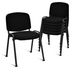Costway Set of 5 Conference Chair Elegant Design Office Guest Reception