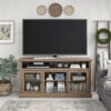 Ameriwood Home Chicago TV Stand for TVs up to 65", Rustic Oak