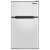 Ktaxon 3.2 Cu.ft. Two Door Compact Refrigerator Mini Freezer with Removable Glass Shelf