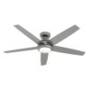 Hunter Zayden 52 Led Zayden 52" 5 Blade Led Reversible Ceiling Fan - Silver