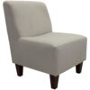 Mainstays Amanda Armless Accent Chair, Buckwheat Beige