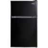 Arctic King 3.2 Cu Feet Two Door Mini Fridge with Freezer, Black, E-star