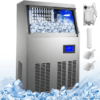 BENTISM Freestanding Commercial Ice Maker Machine - 90-100 lb Ice in 24 hrs Restaurants, Bars, Homes