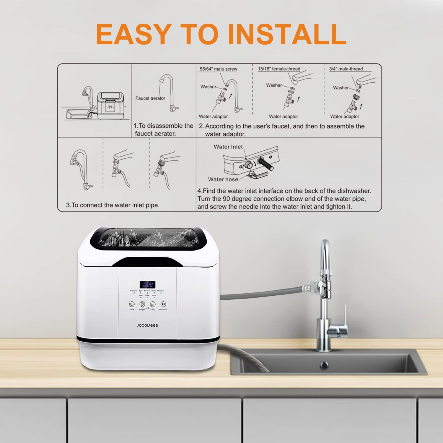 Portable dishwasher Aerator Installation - Product Help