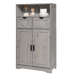  Iwell Storage Cabinet with 3 Drawers and Shelf