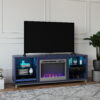 Ameriwood Home Lumina Deluxe Fireplace TV Stand for TVs up to 70", Navy
