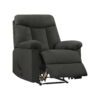 Homesvale Montero Microfiber Wall Hugger Recliner Chair, Gray