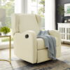 Angel Line Rebecca Upholstered Swivel Gliding Recliner, Beige
