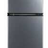 Arctic King 3.2 Cu ft Two Door Compact Refrigerator with Freezer, Stainless Steel, E-star New