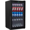 NutriChef Pktebc80, Compact Beverage Fridge Cooler, Can Beverage Chiller Refrigerator (132 Can Capacity)