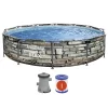 Bestway 12' x 30 Steel Pro Max Round Above Ground Swimming Pool w Pump