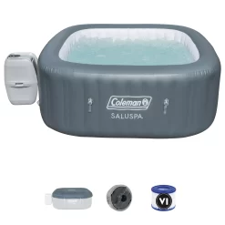 Coleman SaluSpa 140 AirJet Square 6 Person Inflatable Outdoor Hot Tub Spa