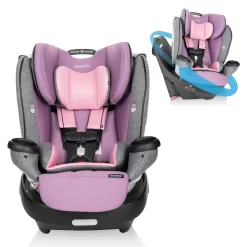 Evenflo GOLD Revolve360 Rotational All-In-One Convertible Baby Car Seat (Opal Pink)