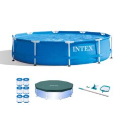 Intex 10' Pool with Maintenance Kit, Cover, and Filter Cartridges (6 Pack)