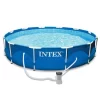 Intex 12' x 30" Metal Frame Set Above Ground Swimming Pool with Filter | 28211EH