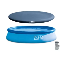 Intex 13 x 32 Easy Set Above Ground Swimming Pool Kit & Filter Pump & Cover