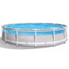 Intex 14' x 42" Prism Frame Clearview Premium Pool Set - Above Ground Pool Set, 3357 Gallon Capacity, Hydro Aeration Technology, Includes Filter Pump, Ground Cloth, Pool Cover & Ladder, Ages 6+