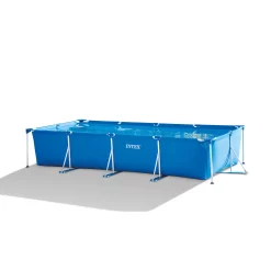 Intex 14ft x 33in Rectangular Above Ground Backyard Swimming Pool with Filter