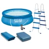 Intex 15' x 48" Inflatable Easy Set Above Ground Swimming Pool, Ladder And Pump