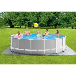 Intex 15ft x 48in Prism Above Ground Swimming Pool Set with Ladder and Cover