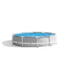 Intex 26701EH 10ft x 30in Prism Frame Above Ground Circle Swimming Pool & Filter Pump, Gray