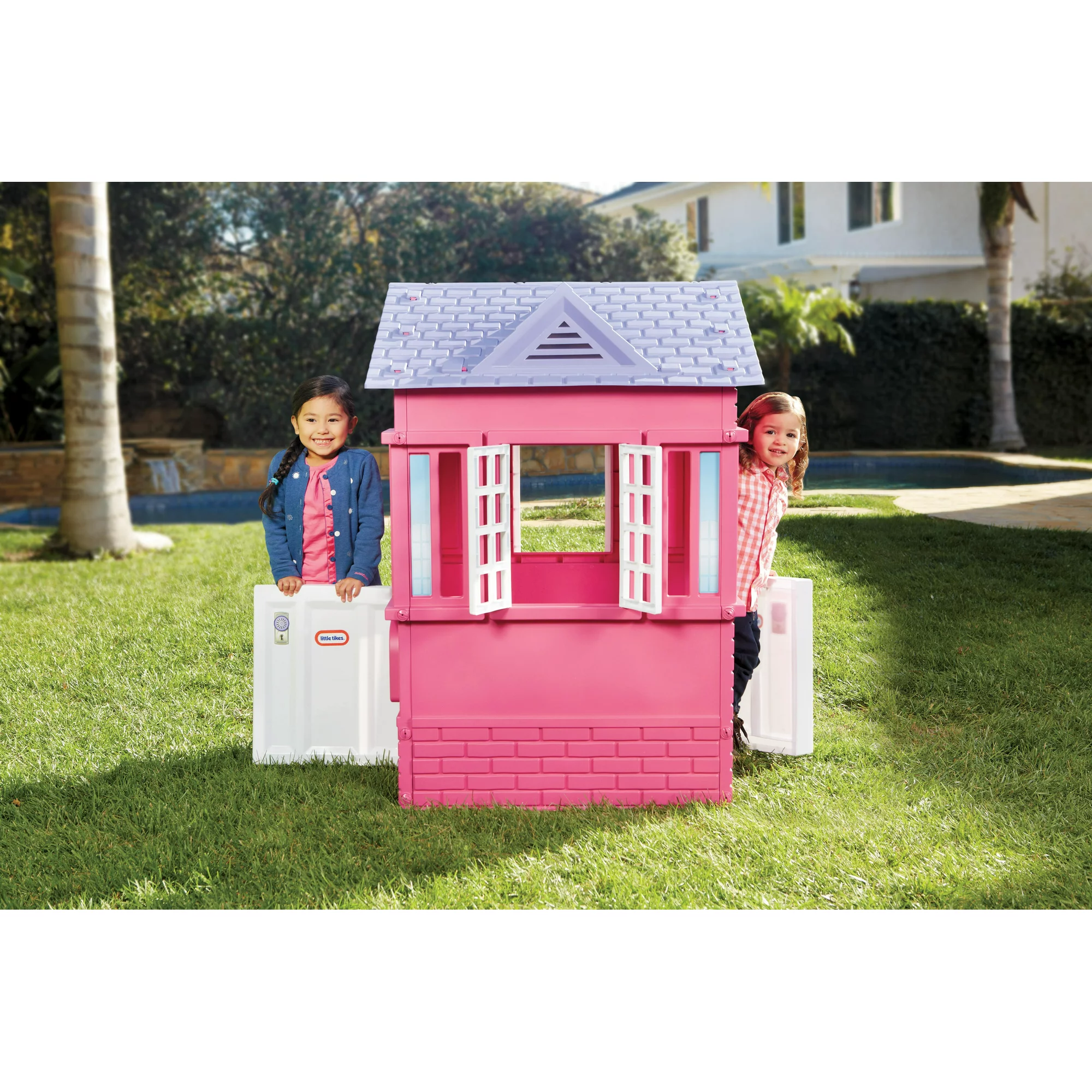 Little Tikes Cape Cottage House, Pink - Pretend Playhouse for Girls Boys  Kids 2-8 Years Old