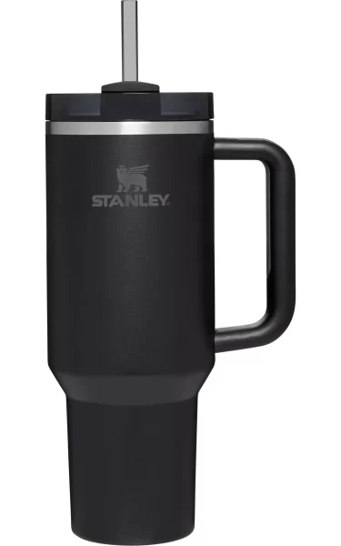 Black 40 oz Authentic Stanley Quencher H2.0 – Woodside Laser and Design