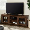 Manor Park Modern Farmhouse TV Stand for TVs Up to 78", Dark Walnut