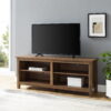 Manor Park Wood Media Storage TV Stand for TVs up to 65", Reclaimed Barnwood
