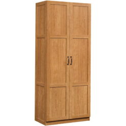 Sauder Select 2-Door Tall Storage Cabinet, Highland Oak Finish