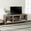 Woven Paths Open Storage TV Stand for TVs up to 80", Driftwood