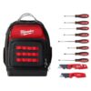 Milwaukee 48-22-8201-48-22-1503-48-22-2718 15 in. Ultimate Jobsite Backpack with Screwdriver Set and FASTBACK Utility Knifes (10-Piece)
