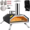 VEVOR BXSPSLXXJLKSJXQ21V0 Wood Burning Pizza Oven 12 in. Stainless Steel Portable Outdoor Pizza Oven with Complete Accessories for Outdoor Cooking