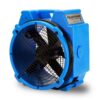 BlueDri BA-PB-X24-BL 1/4 HP Polar Axial Blower Fan with High Velocity Air Mover for Water Damage Restoration Equipment in Blue