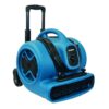 XPOWER P-630HC 1/2 HP Air Mover Blower Fan with Telescopic Handle and Wheels and Carpet Clamp