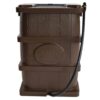 FCMP Outdoor WG4000-BRN 45 Gal. Woodgrain Rain Barrel in Brown