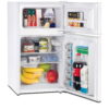 RCA 3.2 Cu Ft Two Door Mini Fridge with Freezer RFR832, White