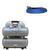 California Air Tools CAT-4620ACH UltraQuiet OilFree 4.6Gal 2Hp 125 PSI Electric Aluminum Twin Air Compressor with 25ft Industrial Quick Connect Hose